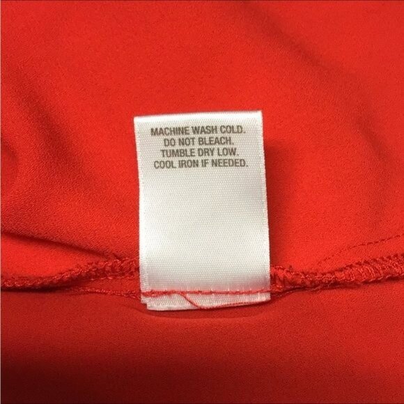 Roz & Ali Woman Plus Size Long Sleeve V Neck Blouse, Orange, size 3X - Picture 8 of 8